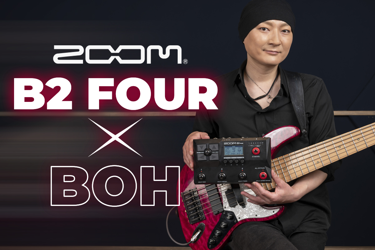 Zoom B2 Four ベース用マルチエフェクター 箱アダプター有ギター - ギター