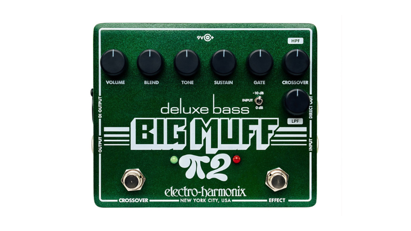 エレクトロ・ハーモニクス、帯域分割対応のベース用ファズ“Deluxe Bass