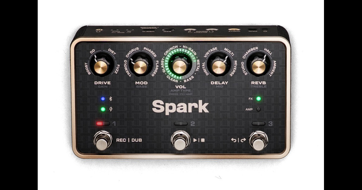 Sparkのサウンドを足下に。Positive Gridのルーパー内蔵ペダル「Spark PEDAL」が登場