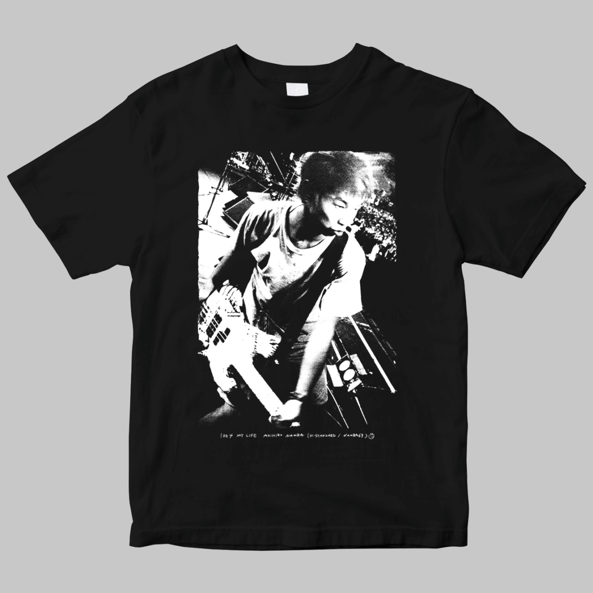 難波章浩 AKIHIRO NAMBA -100% MY LIFE　オリジナル記念Tシャツ　ブラック